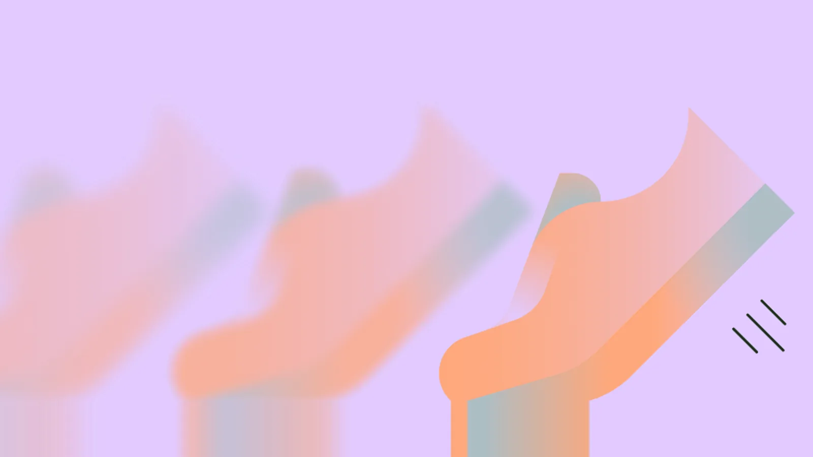 Ilustracja: but w ruchu