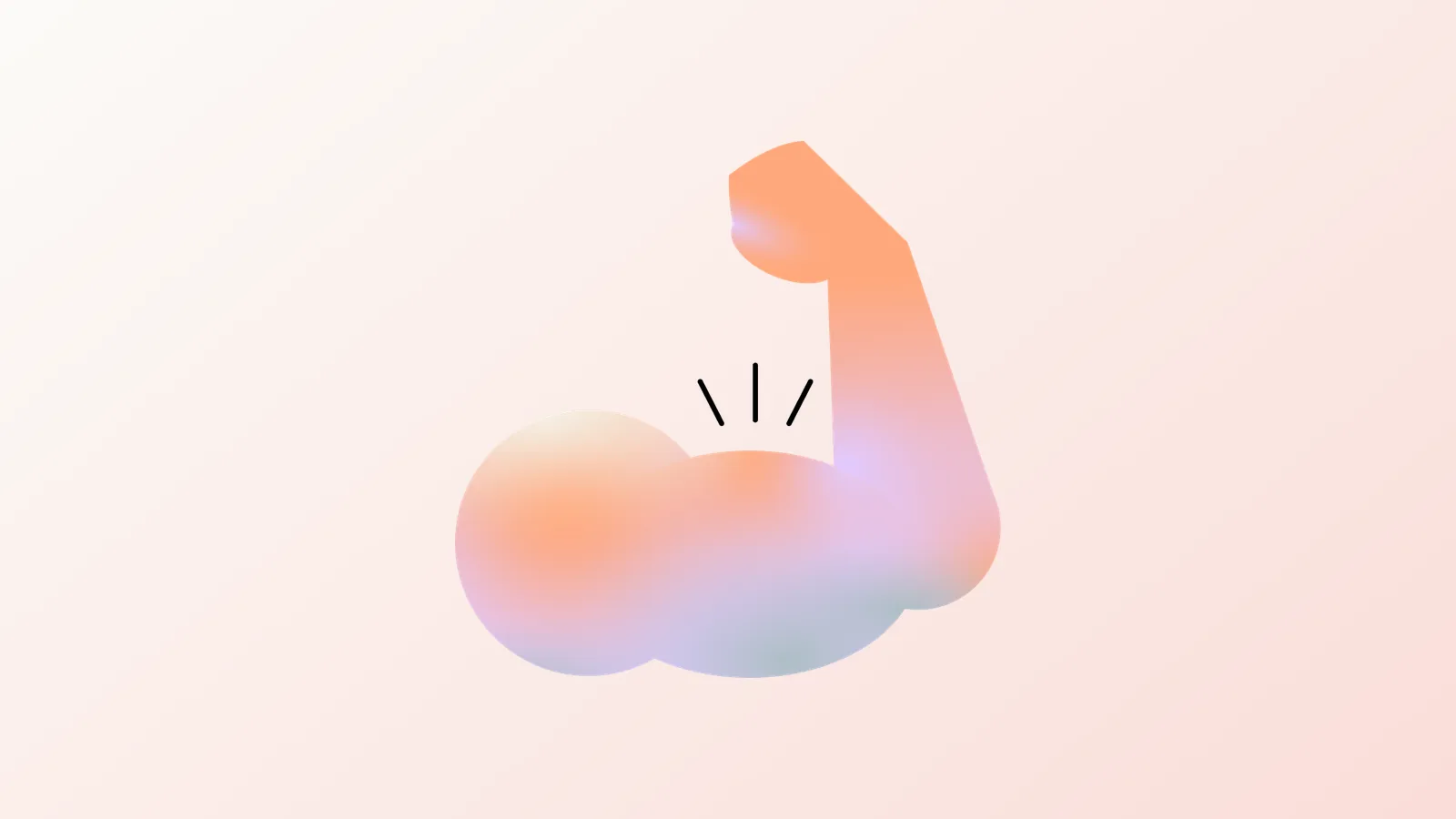 Ilustracja: napięty biceps